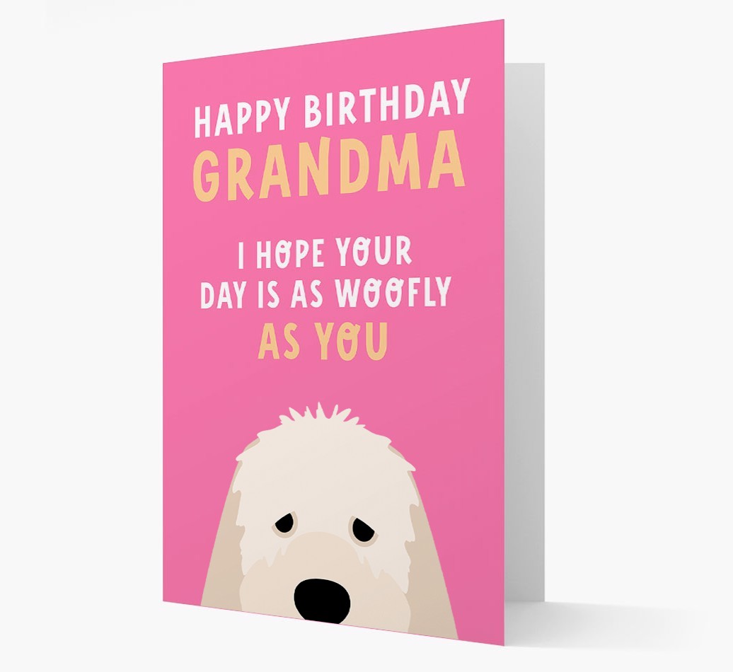 Woofly Grandma: Personalised Card with {breedFullName} Icon