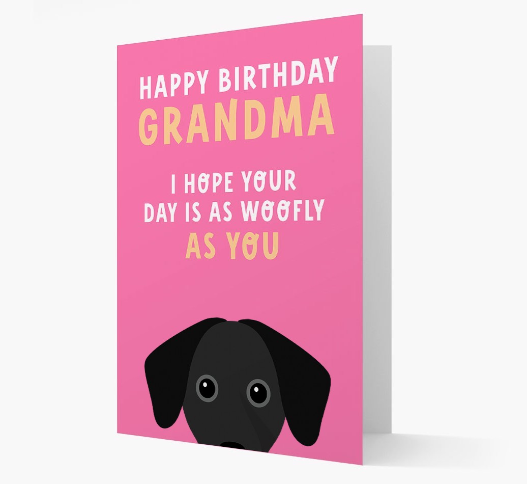 Woofly Grandma: Personalised Card with {breedFullName} Icon