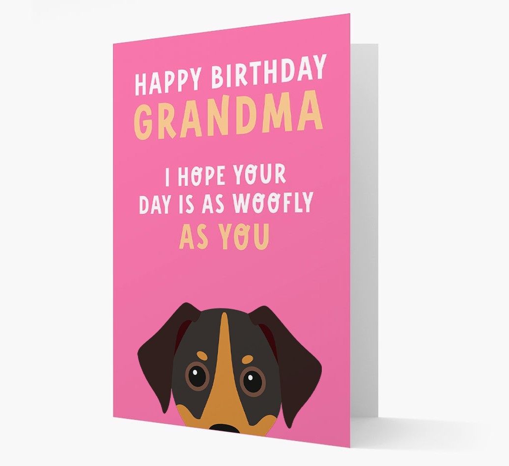 Woofly Grandma: Personalised Card with {breedFullName} Icon
