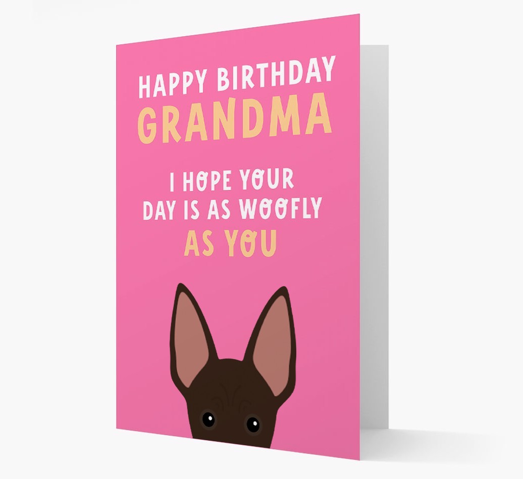 Woofly Grandma: Personalised Card with {breedFullName} Icon
