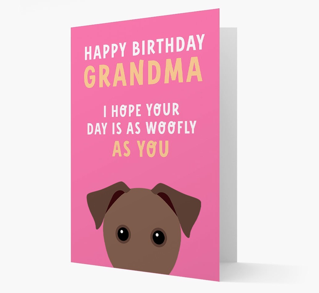 Woofly Grandma: Personalised Card with {breedFullName} Icon