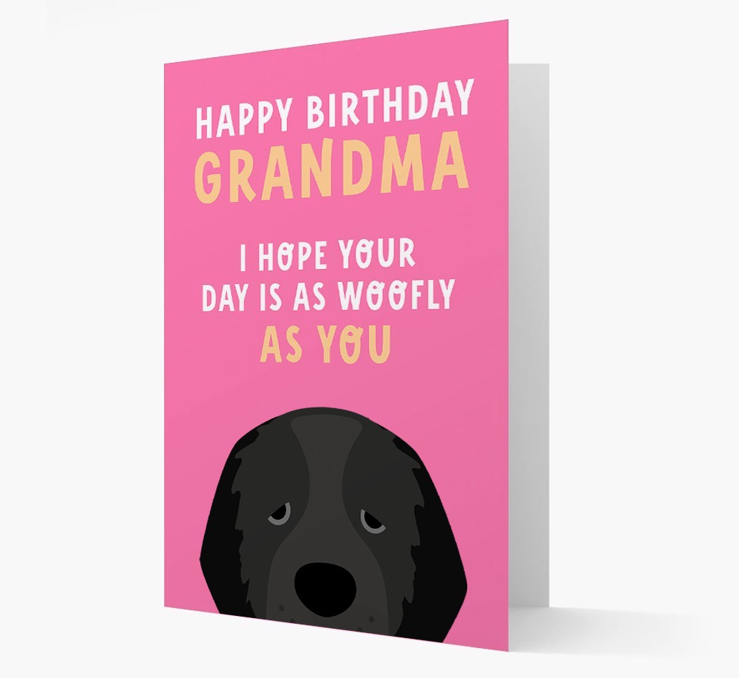 Woofly Grandma: Personalised Card with {breedFullName} Icon