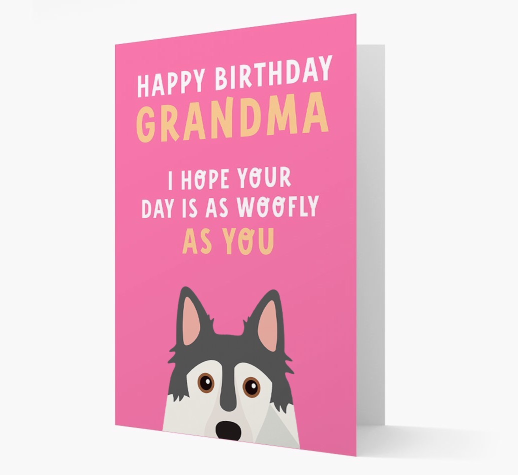 Woofly Grandma: Personalised Card with {breedFullName} Icon