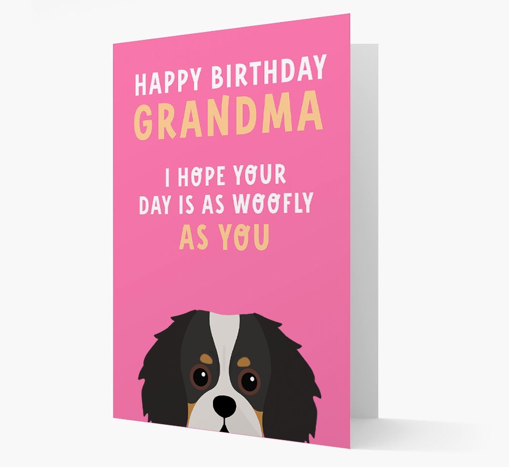 Woofly Grandma: Personalised Card with {breedFullName} Icon
