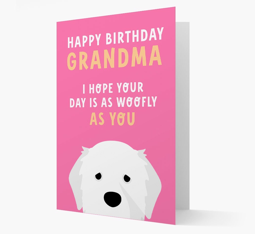 Woofly Grandma: Personalised Card with {breedFullName} Icon