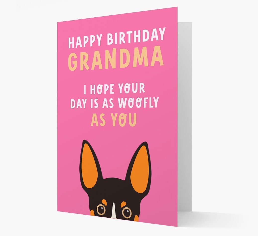 Woofly Grandma: Personalised Card with {breedFullName} Icon