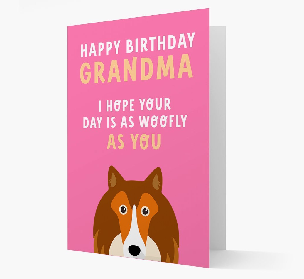 Woofly Grandma: Personalised Card with {breedFullName} Icon