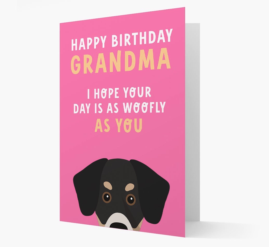 Woofly Grandma: Personalised Card with {breedFullName} Icon
