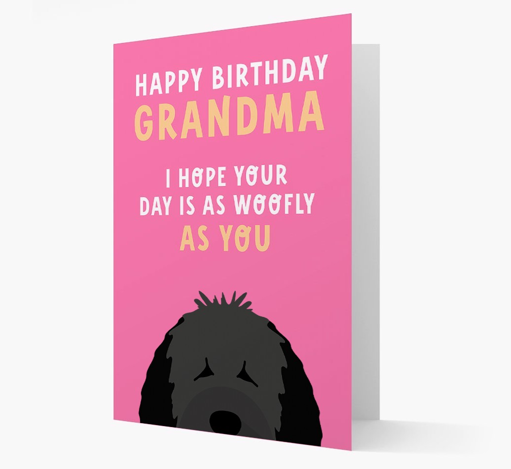 Woofly Grandma: Personalised Card with {breedFullName} Icon
