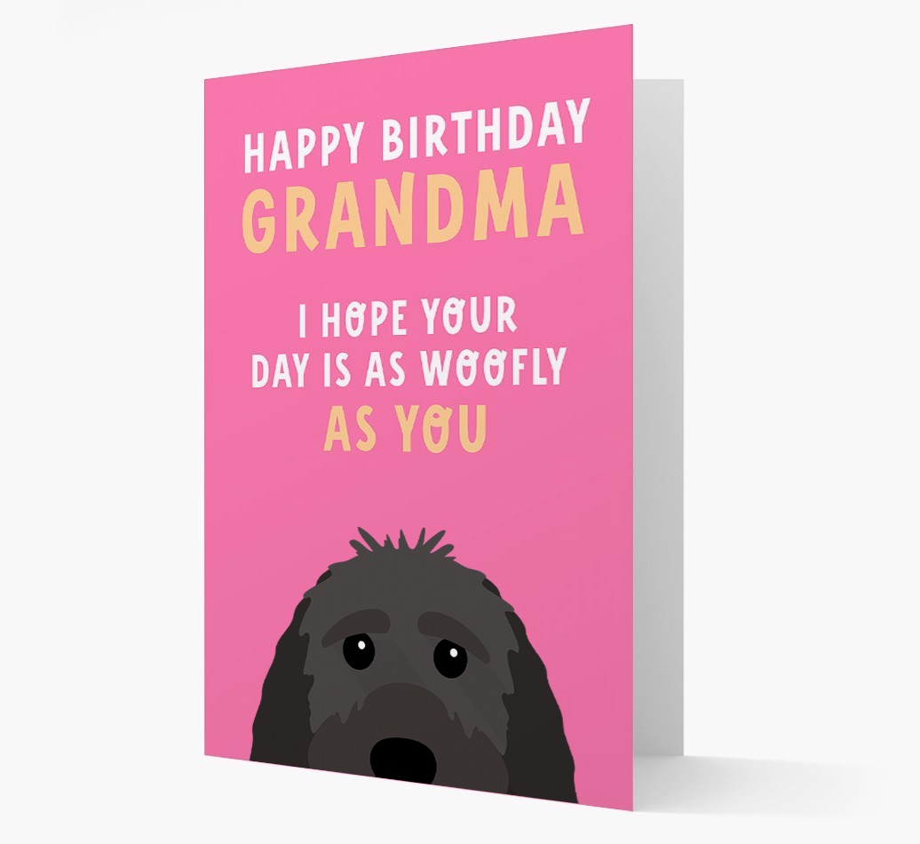 Woofly Grandma: Personalised Card with {breedFullName} Icon