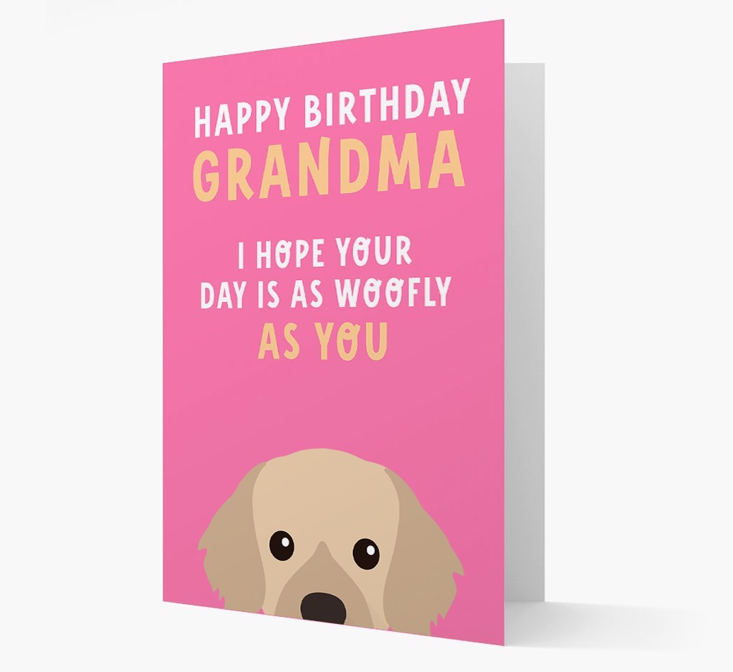 Woofly Grandma: Personalised Card with {breedFullName} Icon