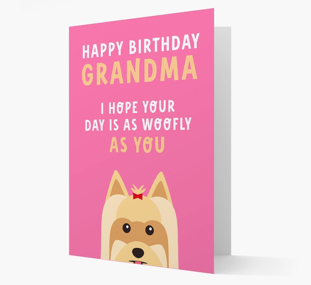 Woofly Grandma: Personalized Card with {breedFullName} Icon