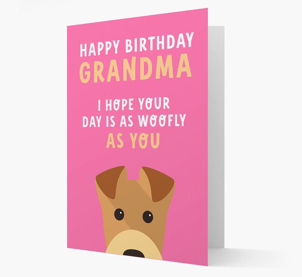 Woofly Grandma: Personalized Card with {breedFullName} Icon