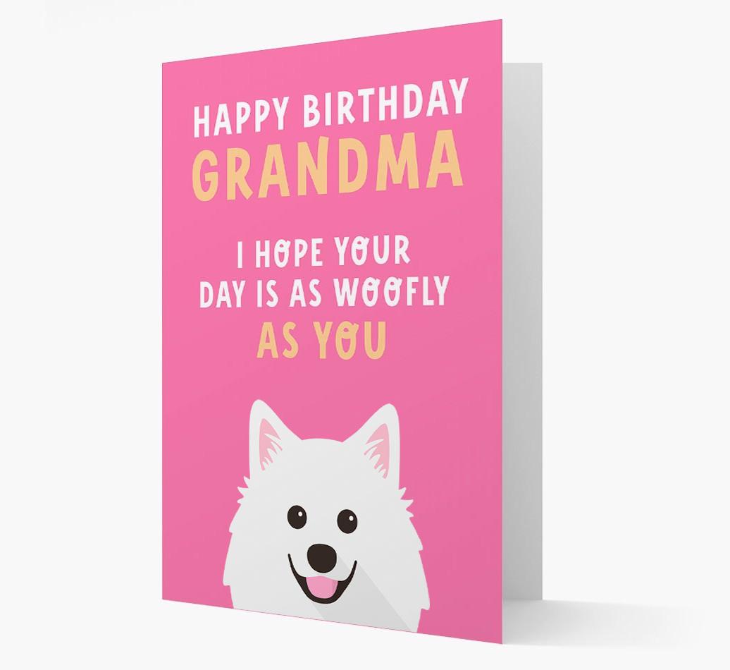 Woofly Grandma: Personalized Card with {breedFullName} Icon