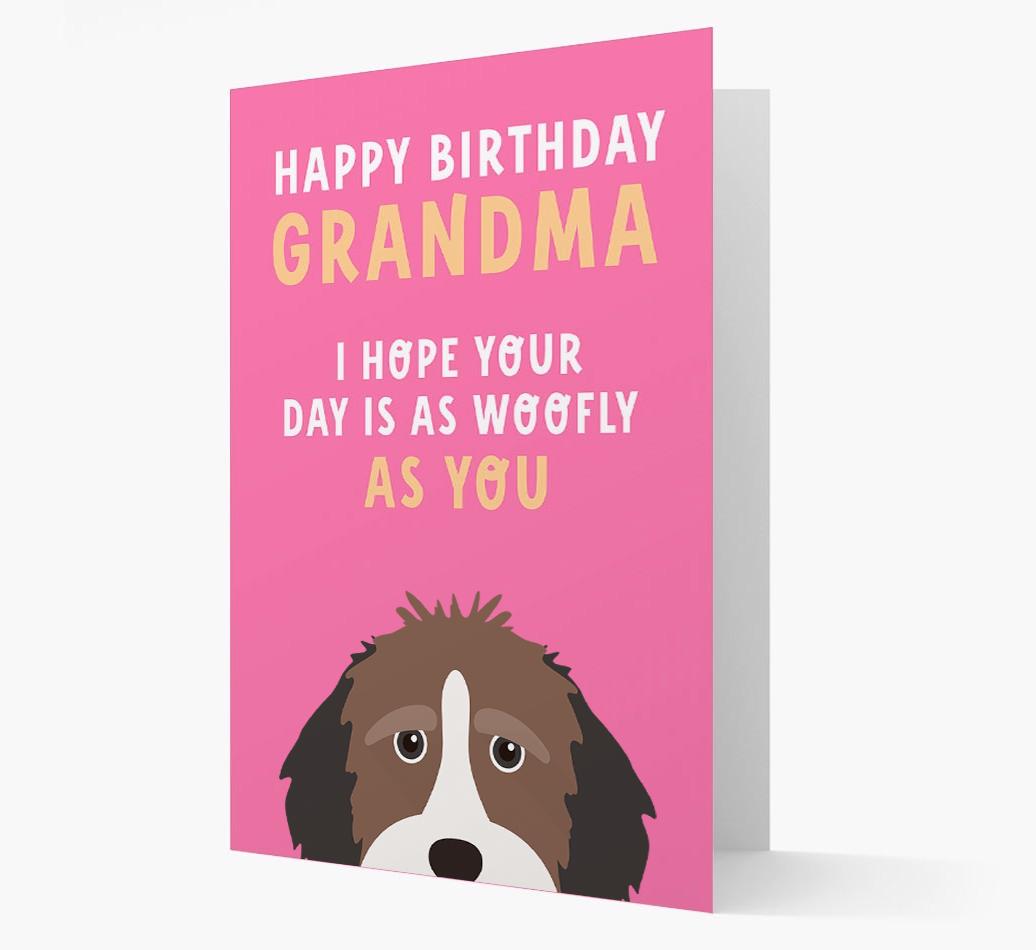 Woofly Grandma: Personalized Card with {breedFullName} Icon