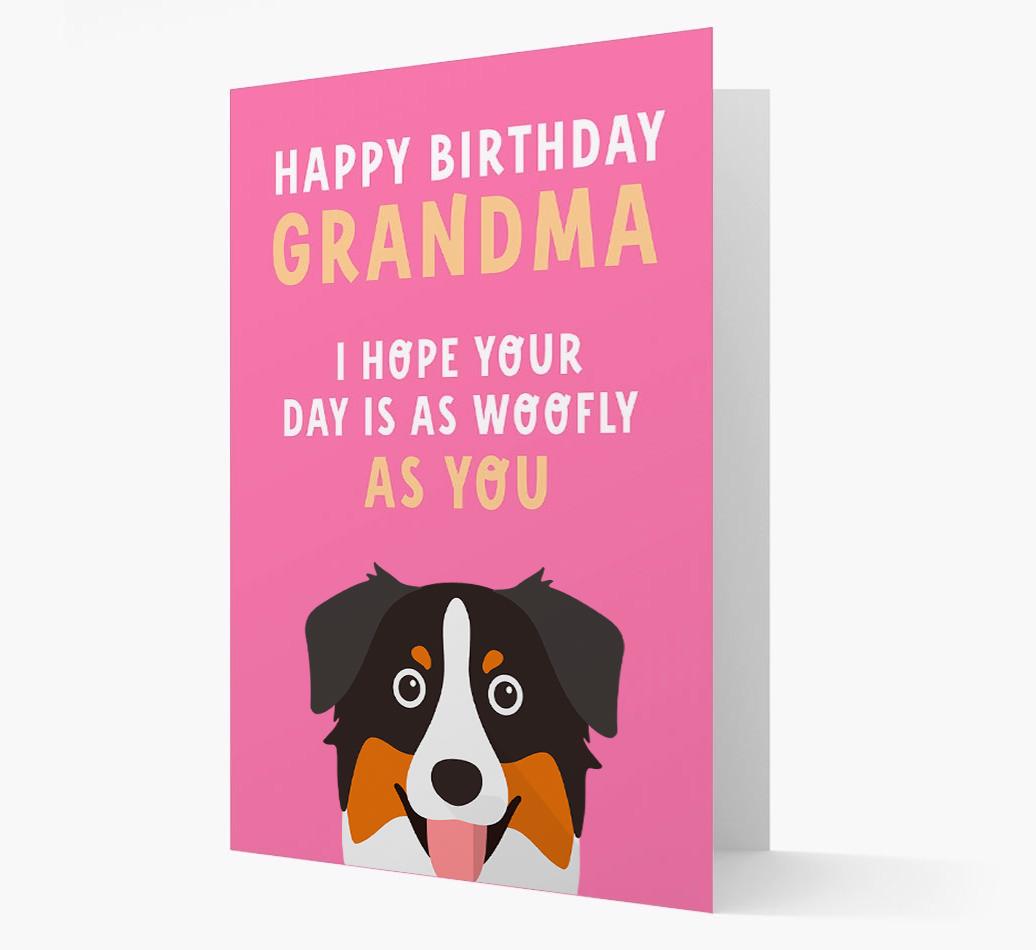 Woofly Grandma: Personalized Card with {breedFullName} Icon