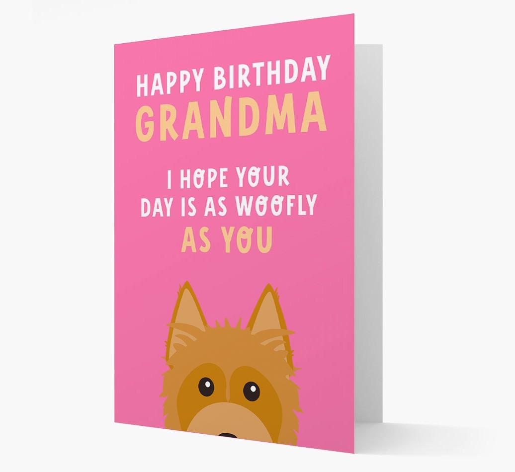 Woofly Grandma: Personalized Card with {breedFullName} Icon