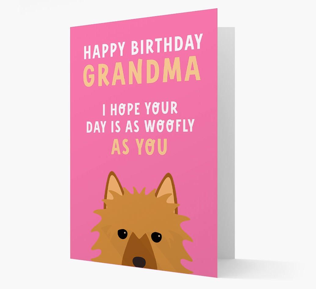 Woofly Grandma: Personalized Card with {breedFullName} Icon