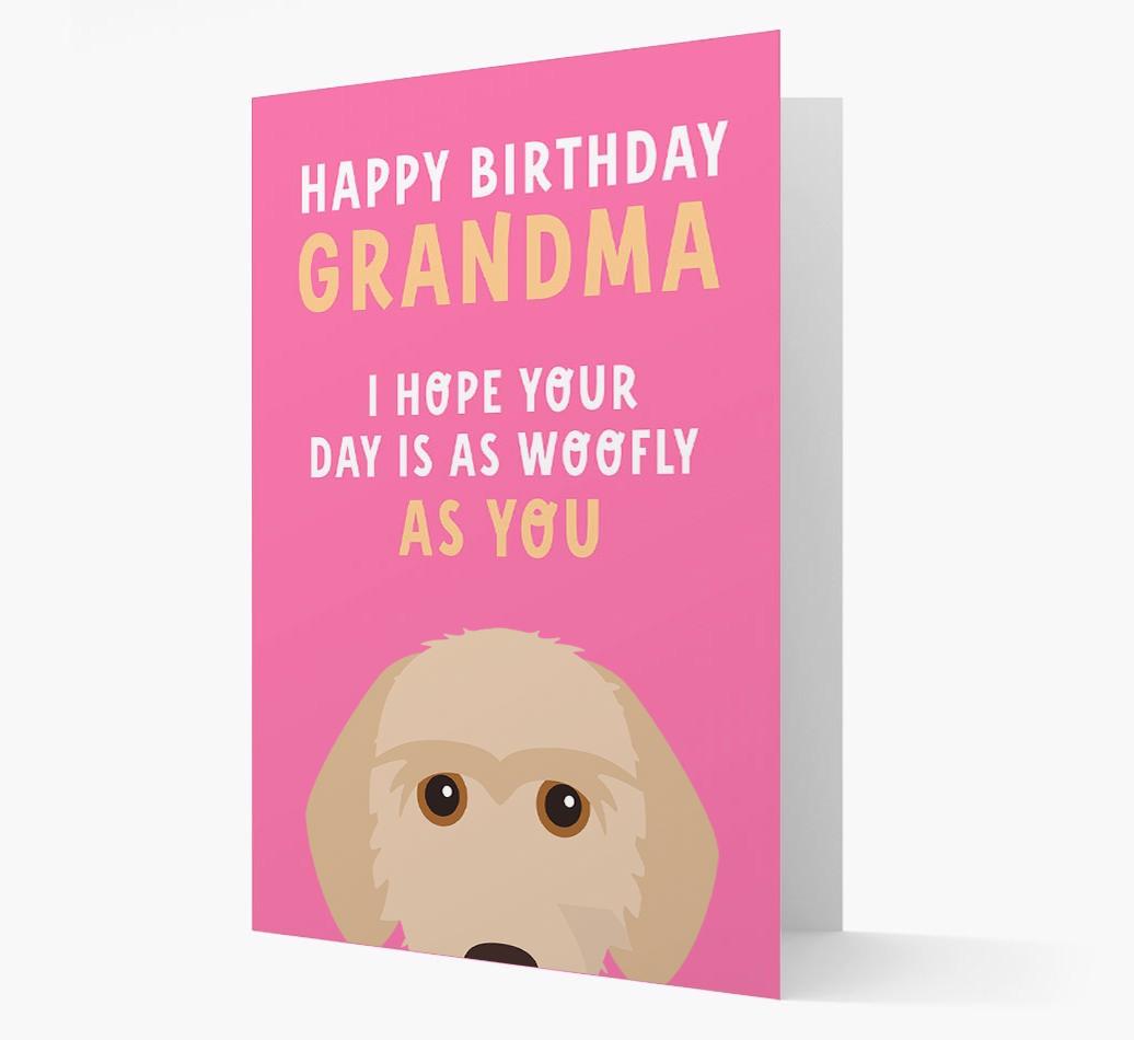 Woofly Grandma: Personalized Card with {breedFullName} Icon