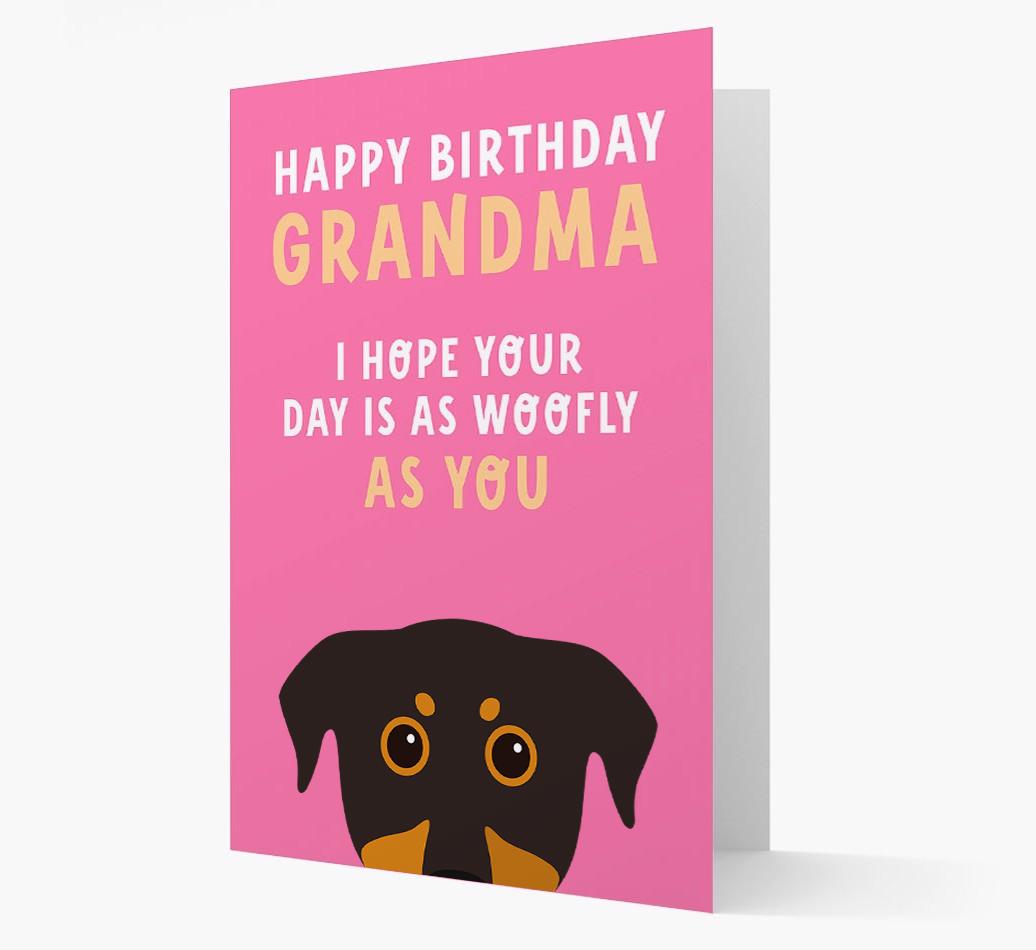 Woofly Grandma: Personalized Card with {breedFullName} Icon