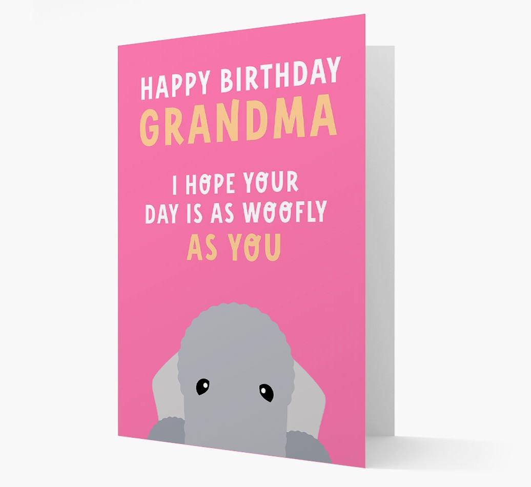 Woofly Grandma: Personalized Card with {breedFullName} Icon