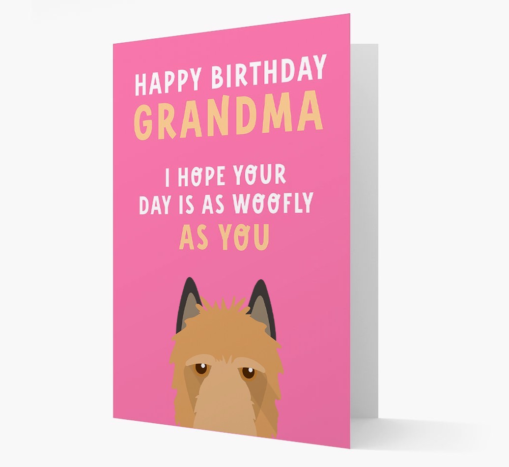 Woofly Grandma: Personalized Card with {breedFullName} Icon