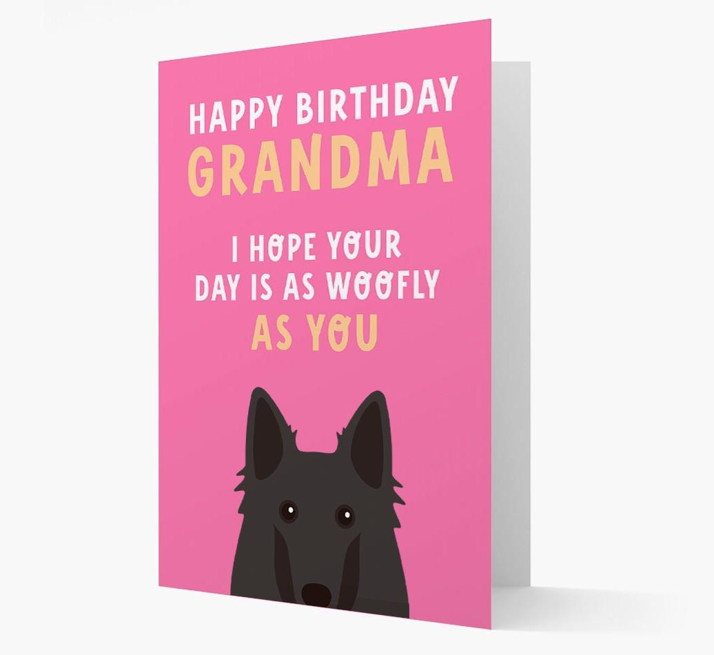 Woofly Grandma: Personalized Card with {breedFullName} Icon
