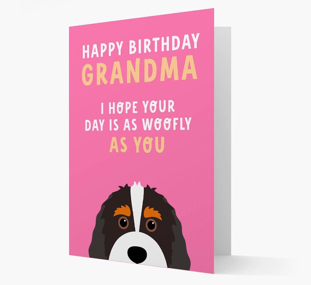 Woofly Grandma: Personalized Card with {breedFullName} Icon