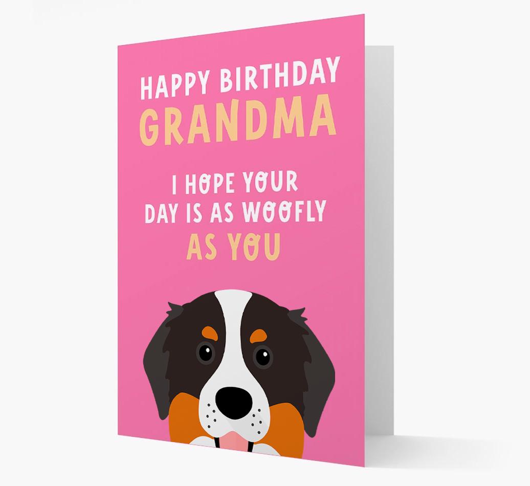 Woofly Grandma: Personalized Card with {breedFullName} Icon