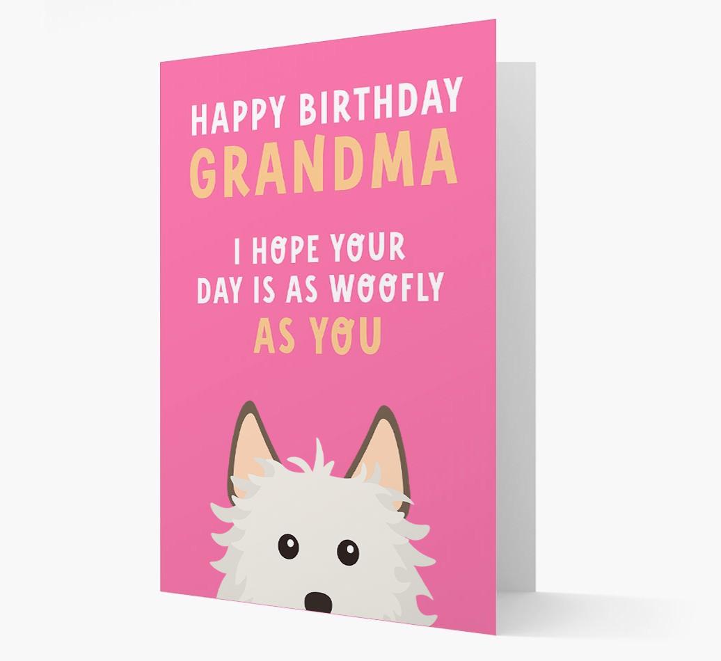 Woofly Grandma: Personalized Card with {breedFullName} Icon