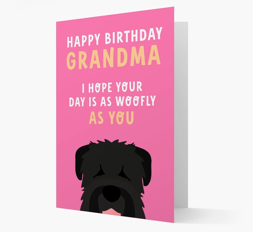 Woofly Grandma: Personalized Card with {breedFullName} Icon