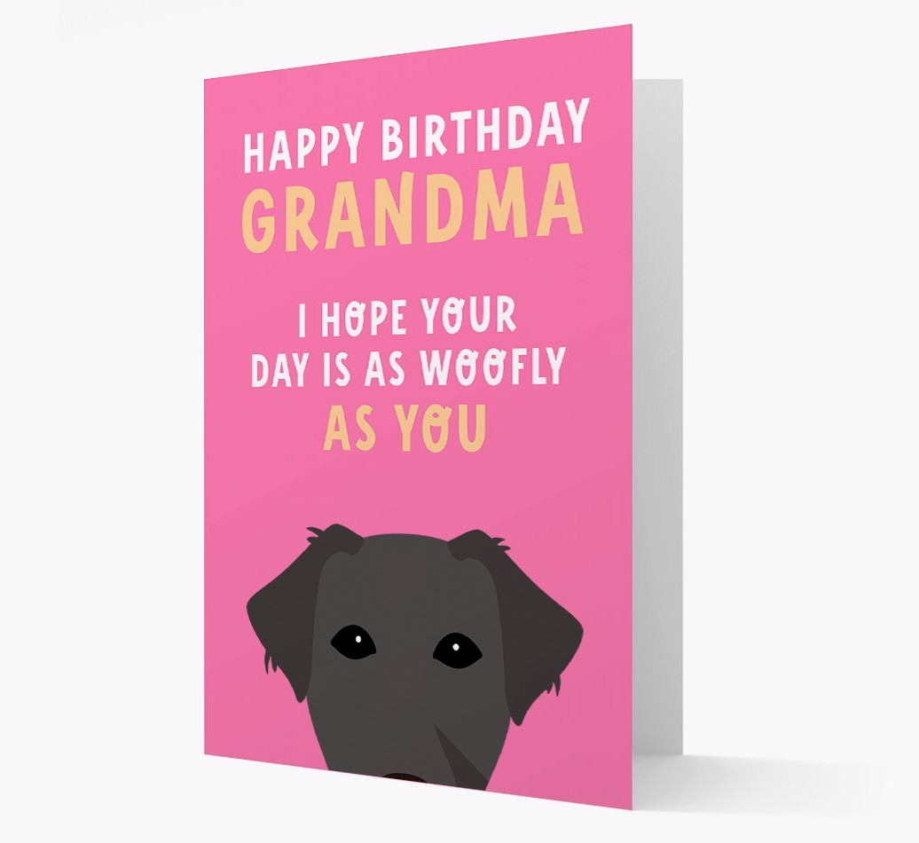 Woofly Grandma: Personalized Card with {breedFullName} Icon