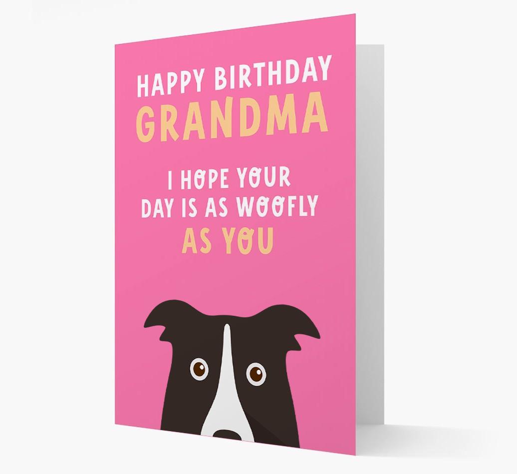 Woofly Grandma: Personalized Card with {breedFullName} Icon