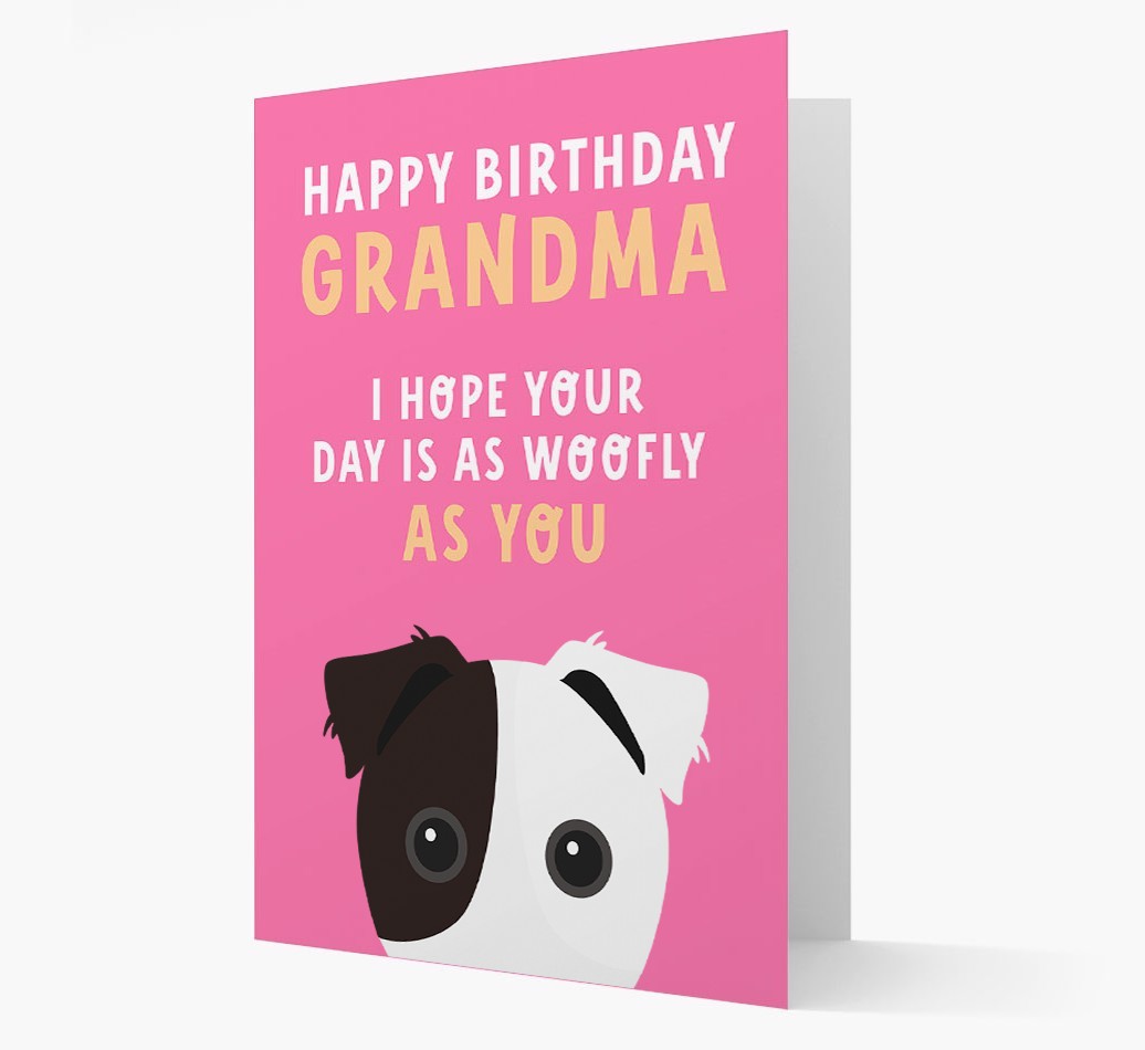 Woofly Grandma: Personalized Card with {breedFullName} Icon