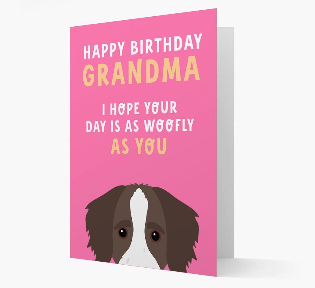 Woofly Grandma: Personalized Card with {breedFullName} Icon