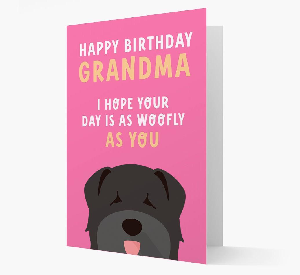 Woofly Grandma: Personalized Card with {breedFullName} Icon