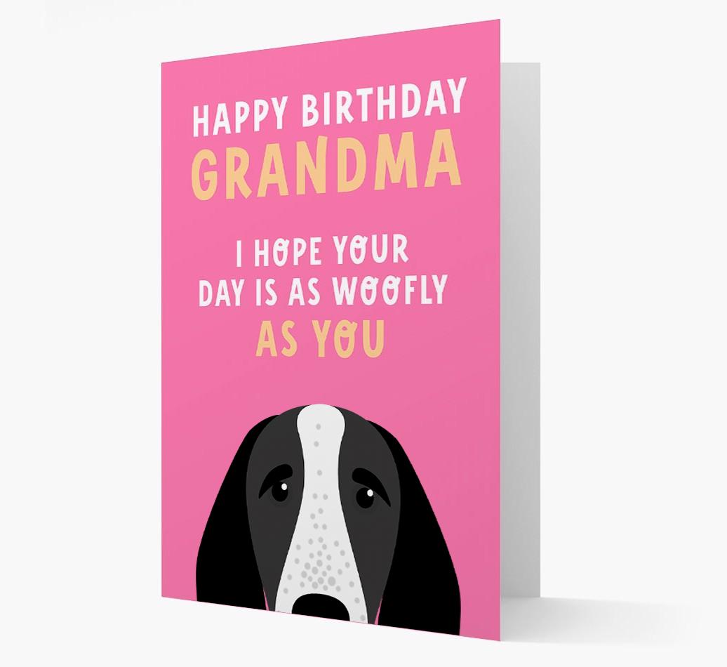 Woofly Grandma: Personalized Card with {breedFullName} Icon