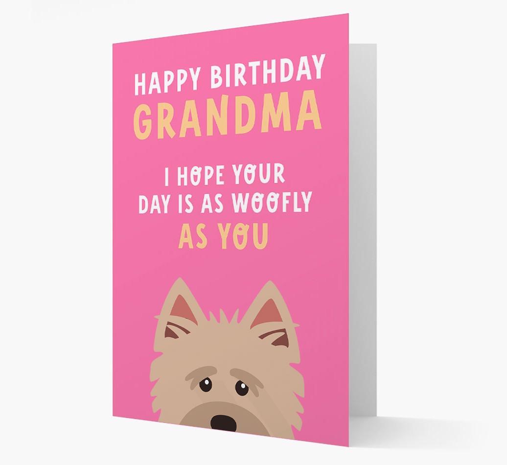 Woofly Grandma: Personalized Card with {breedFullName} Icon