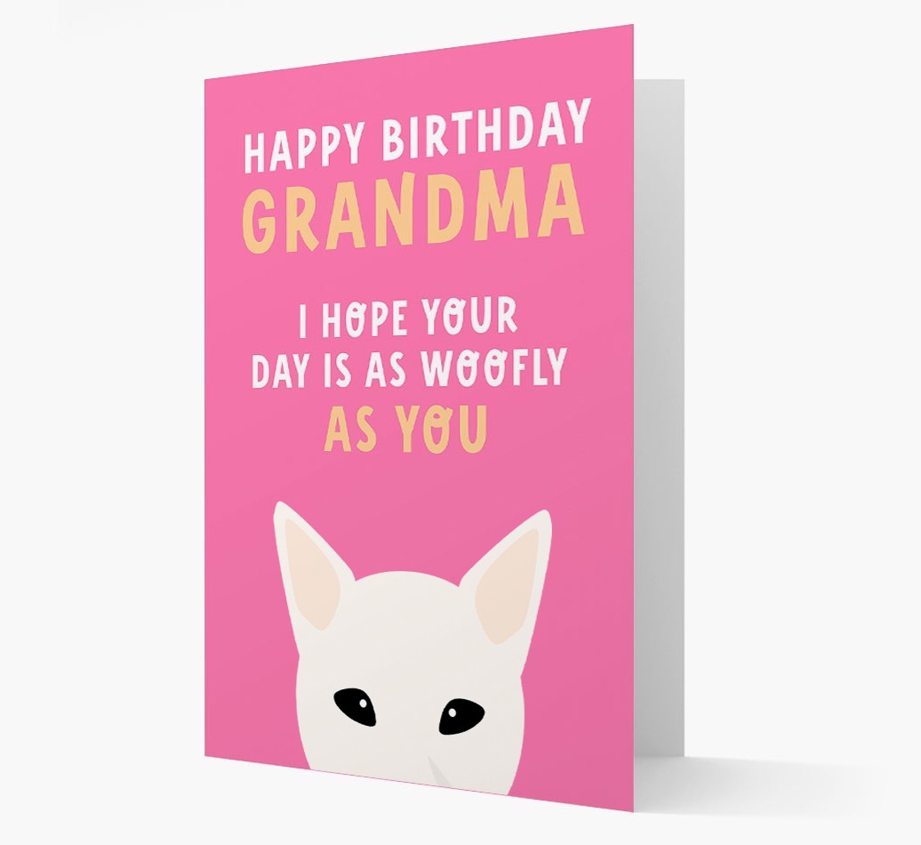Woofly Grandma: Personalized Card with {breedFullName} Icon
