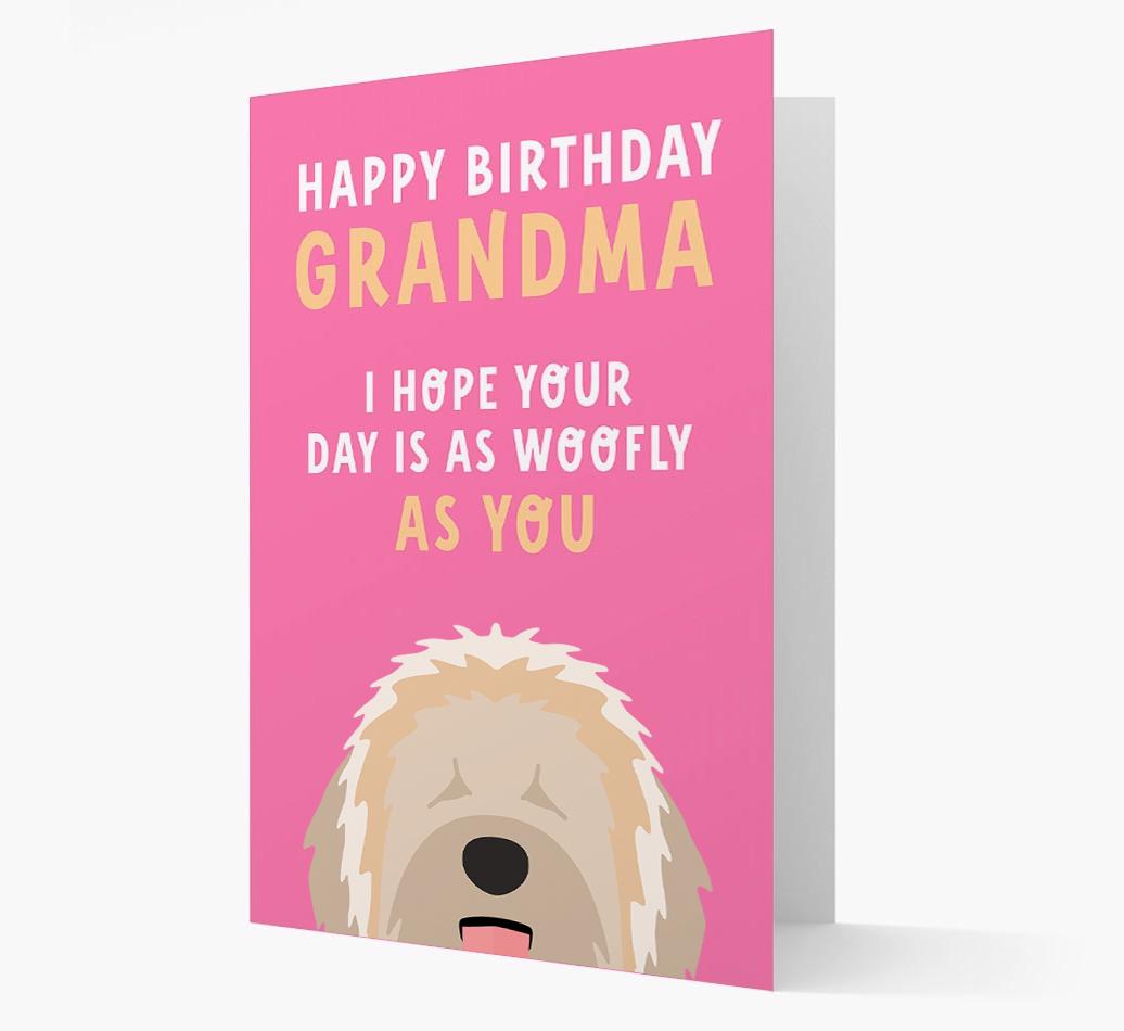 Woofly Grandma: Personalized Card with {breedFullName} Icon