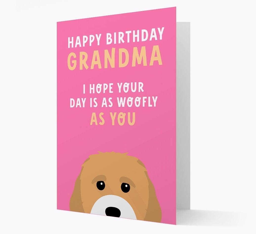 Woofly Grandma: Personalized Card with {breedFullName} Icon