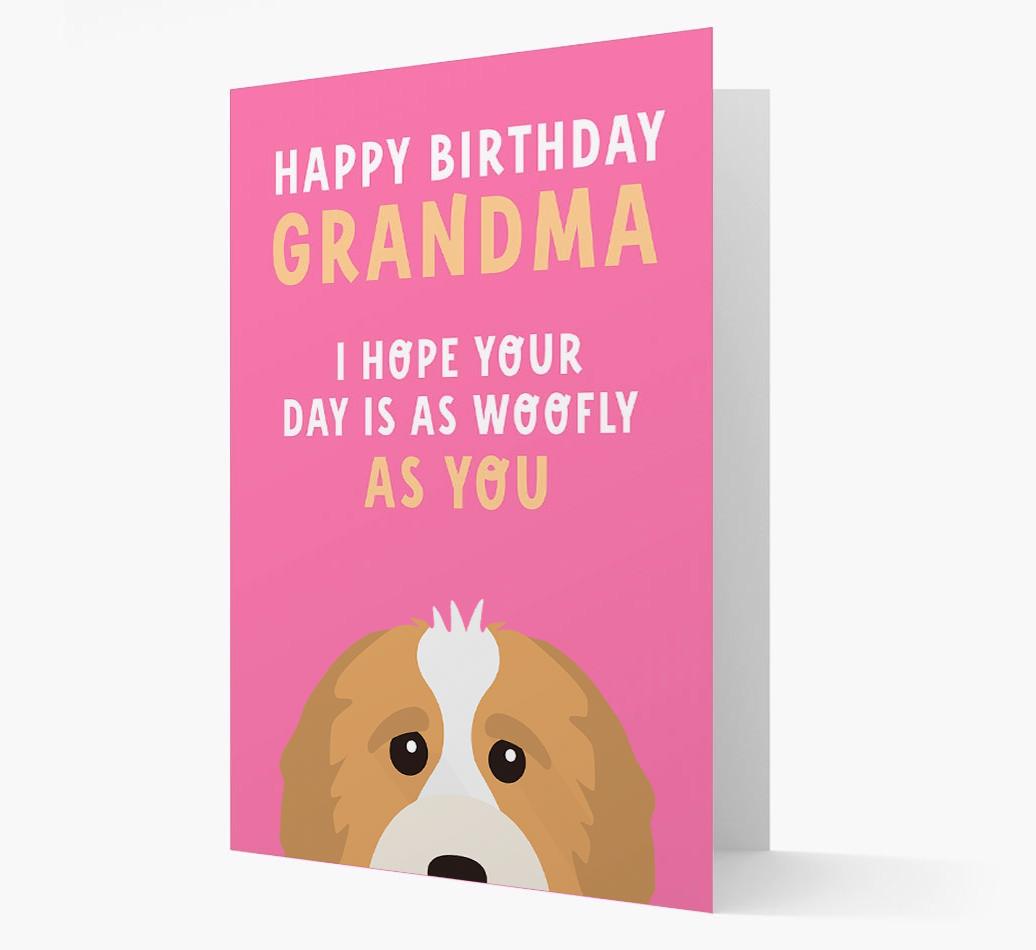 Woofly Grandma: Personalized Card with {breedFullName} Icon