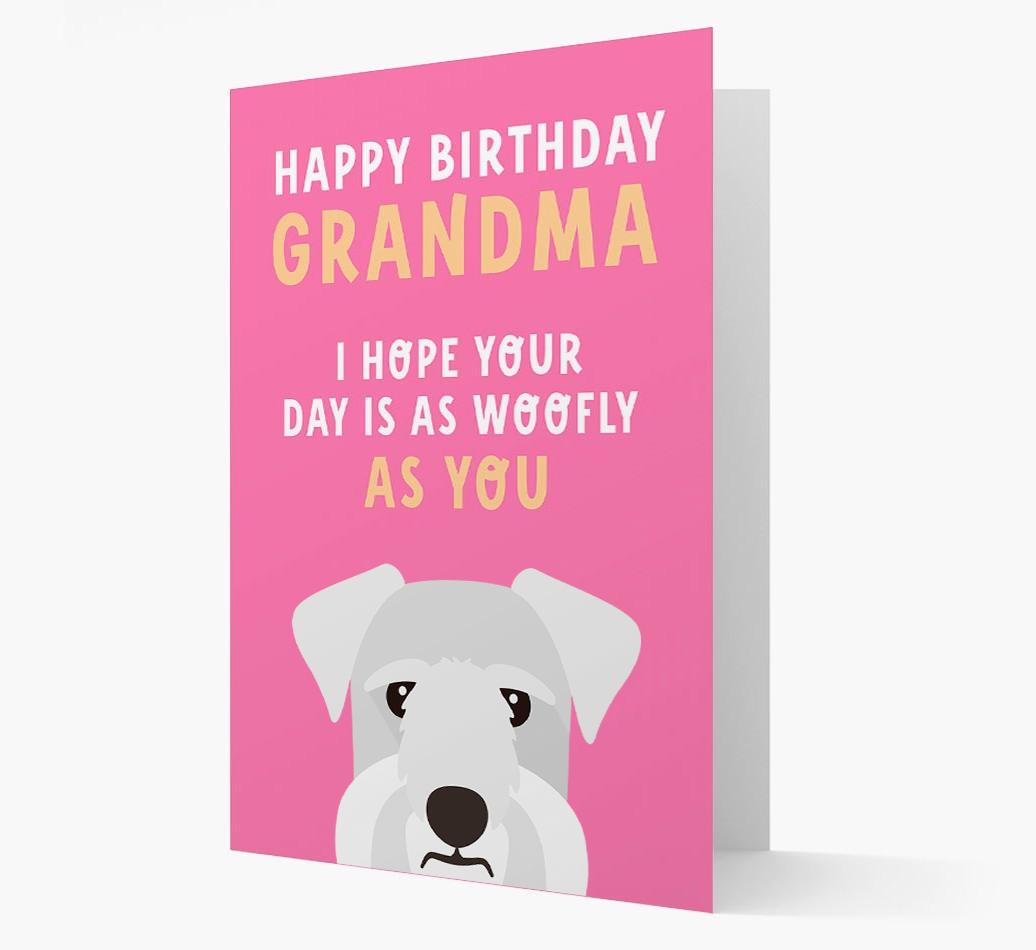 Woofly Grandma: Personalized Card with {breedFullName} Icon