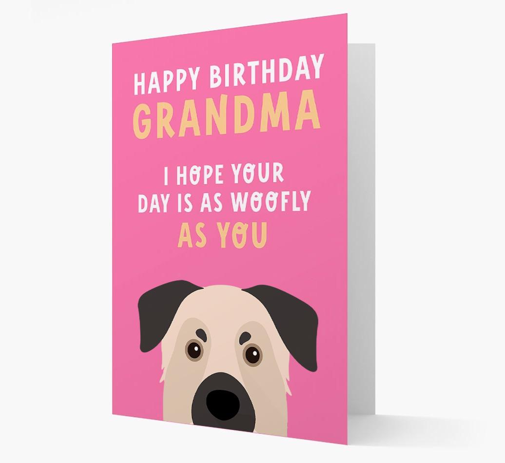 Woofly Grandma: Personalized Card with {breedFullName} Icon