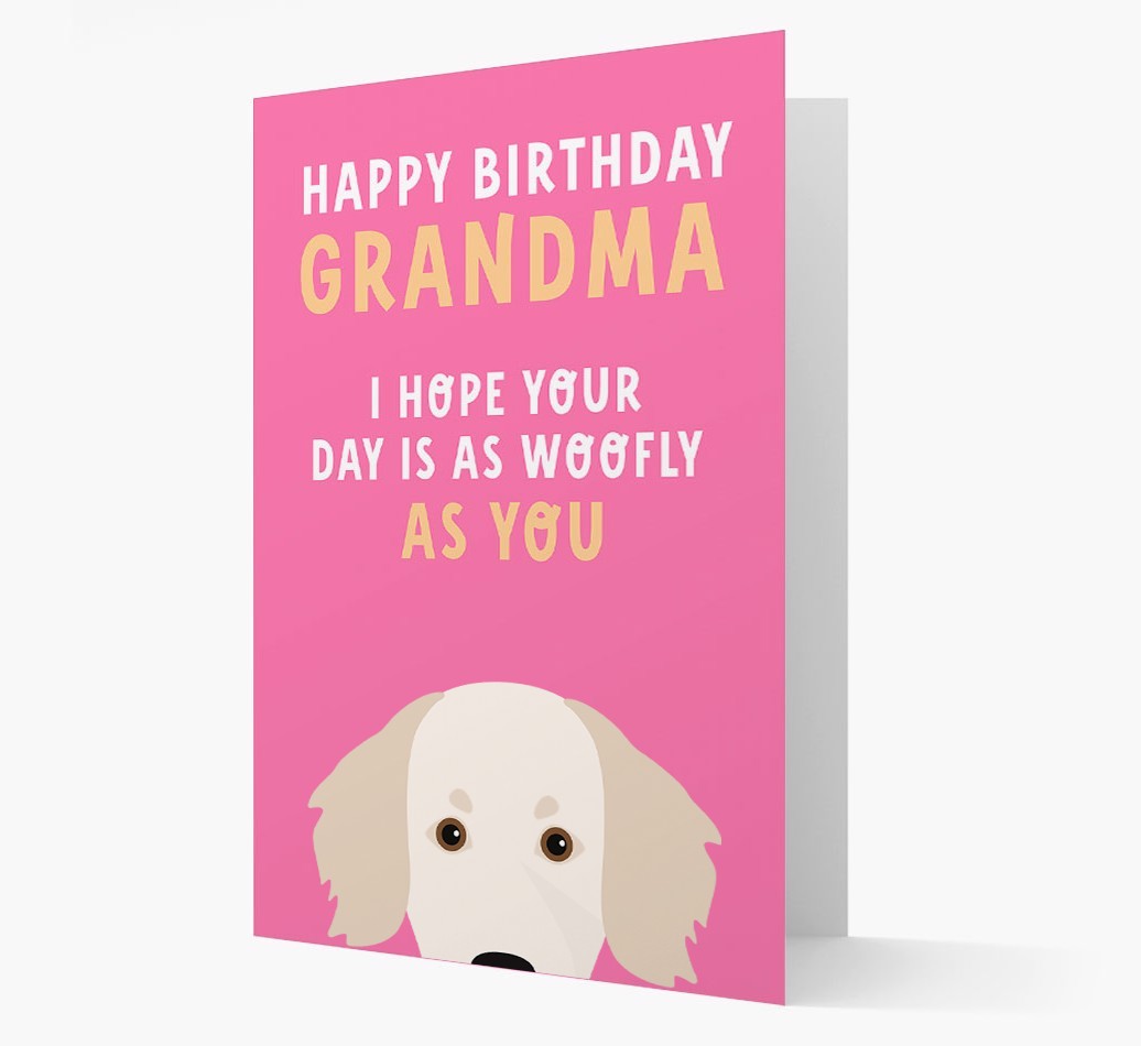 Woofly Grandma: Personalized Card with {breedFullName} Icon