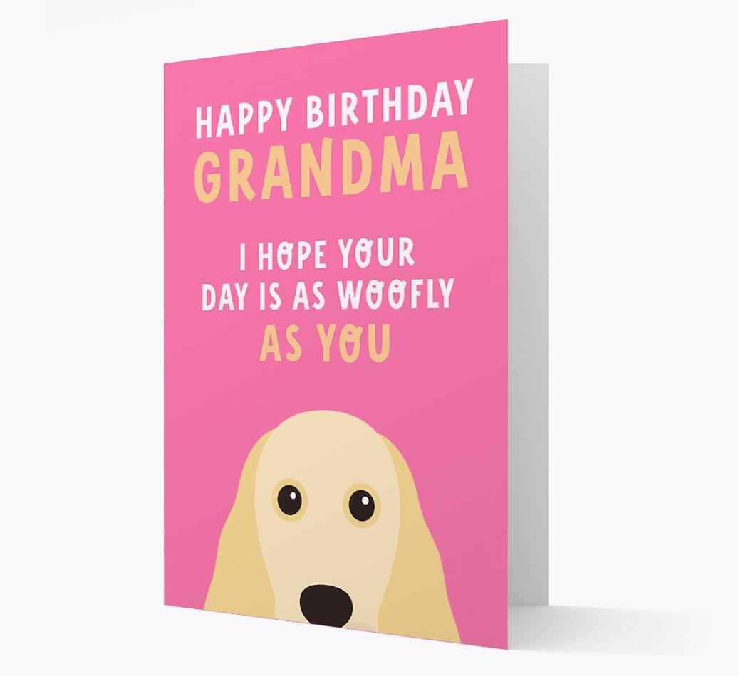 Woofly Grandma: Personalized Card with {breedFullName} Icon