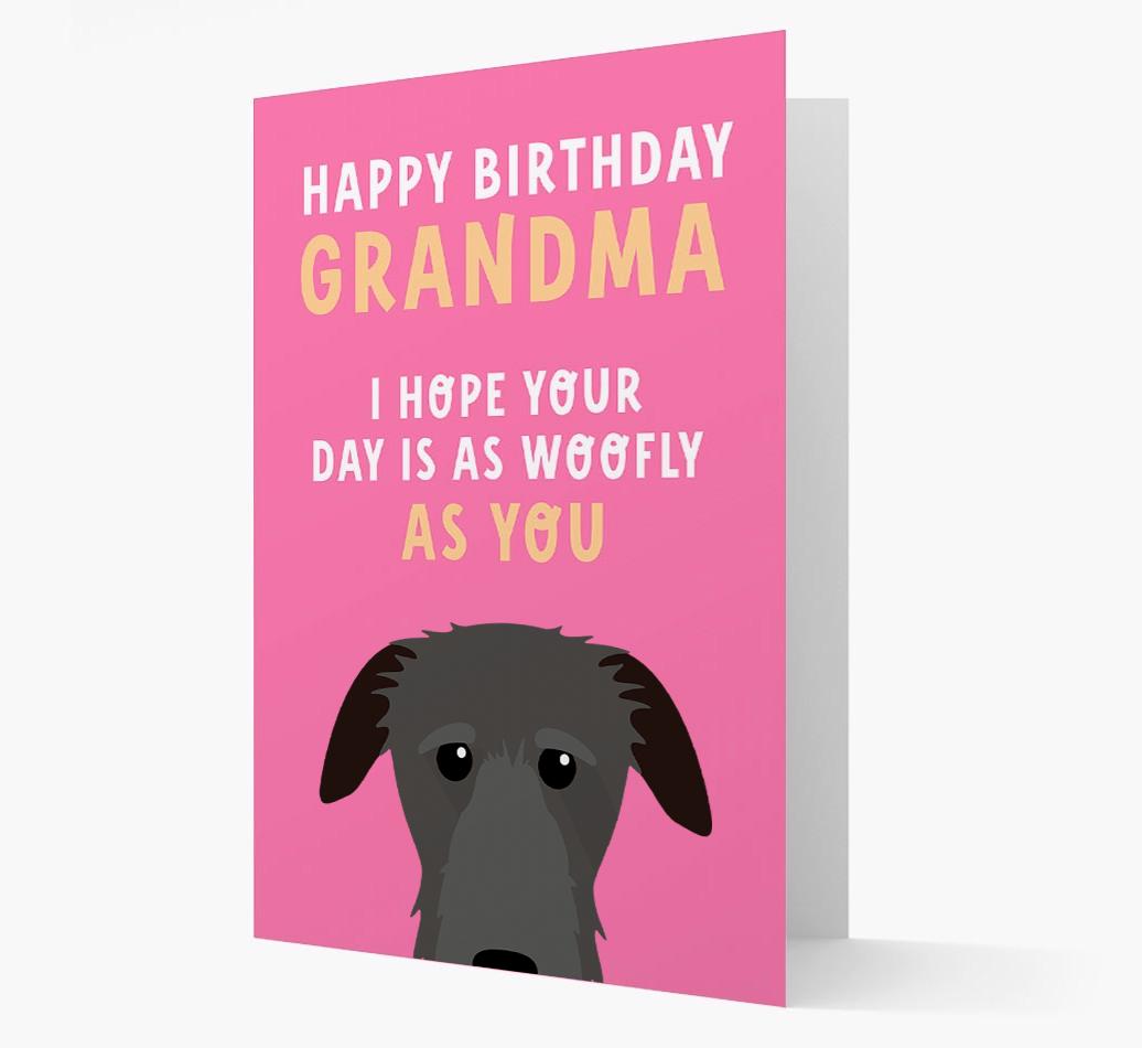 Woofly Grandma: Personalized Card with {breedFullName} Icon