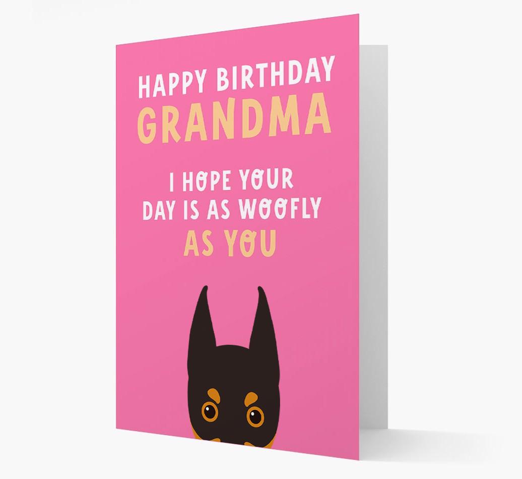 Woofly Grandma: Personalized Card with {breedFullName} Icon