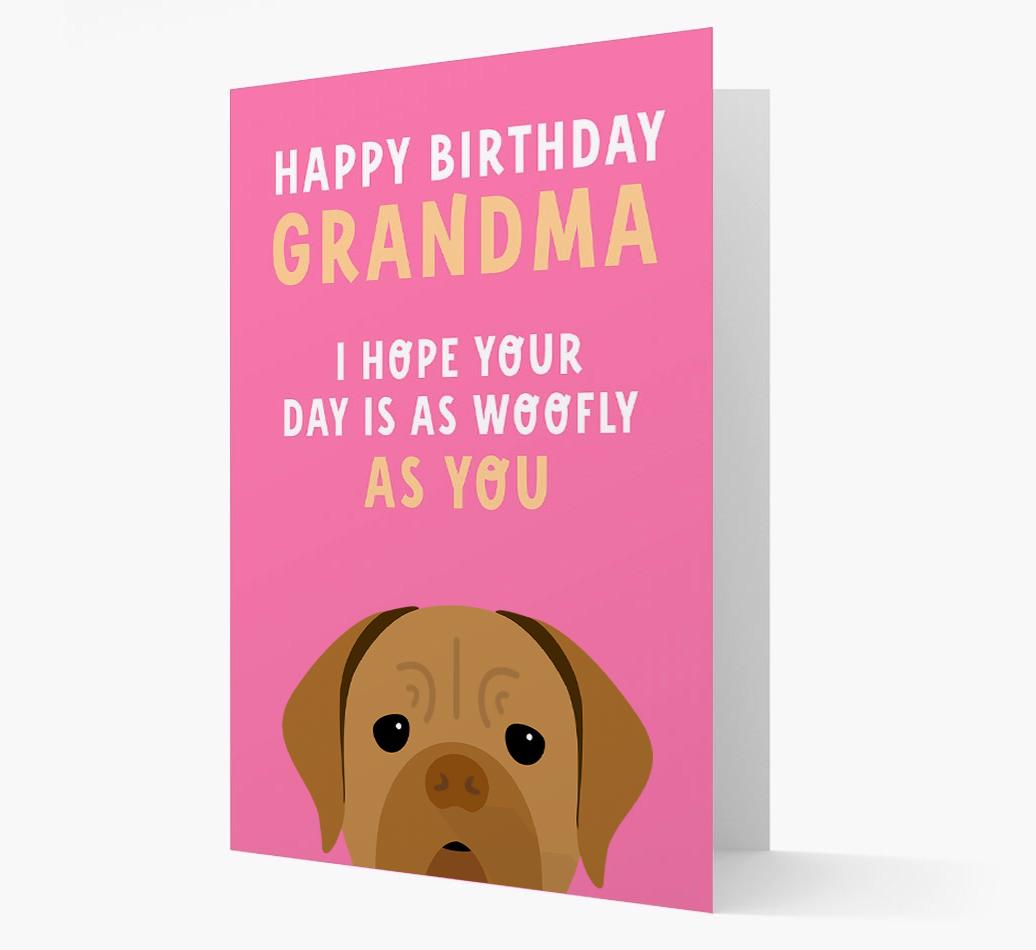 Woofly Grandma: Personalized Card with {breedFullName} Icon