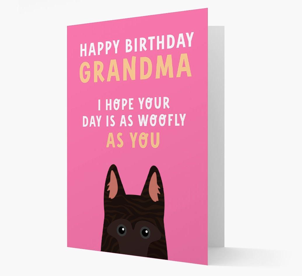 Woofly Grandma: Personalized Card with {breedFullName} Icon